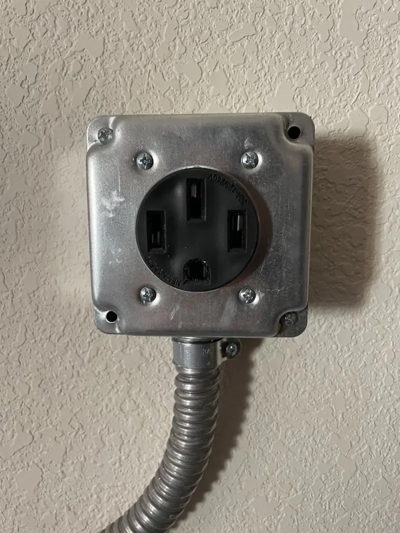 NEMA 14-50 outlet installed for Electrical Panel Upgrade in Warsaw
